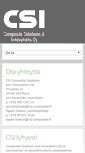 Mobile Screenshot of csi-composites.fi