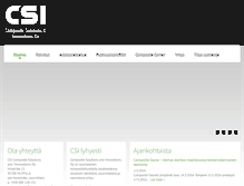 Tablet Screenshot of csi-composites.fi